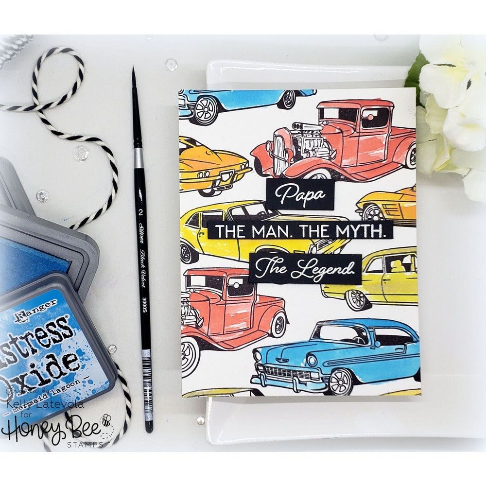 Car Show - 4x8 Photopolymer Stamp Set - Honey Bee Stamps