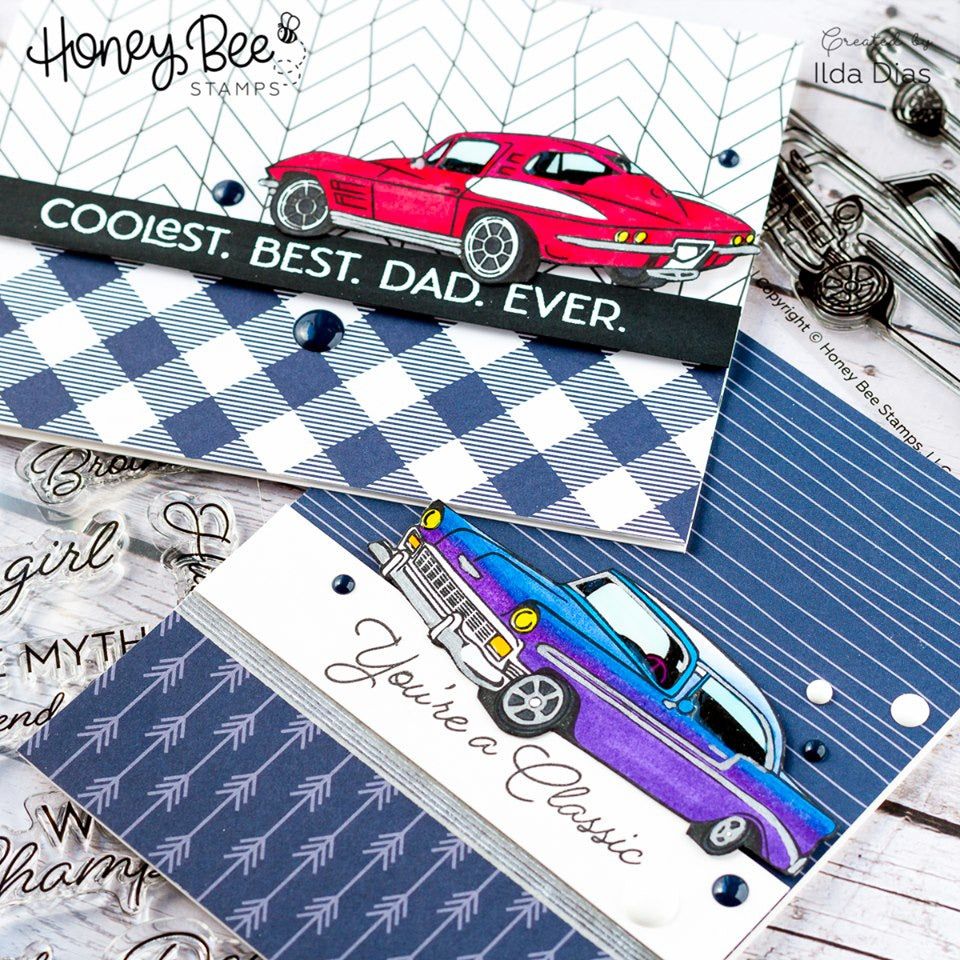 Car Show - Honey Cuts - Coordinating Dies - Honey Bee Stamps