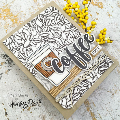 Coffee - 3x4 Photopolymer Stamp Set - Honey Bee Stamps