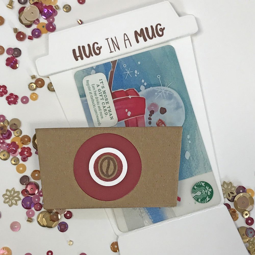 Coffee Cup Gift Card Holder - Honey Cuts - Stand - Alone Dies - Honey Bee Stamps
