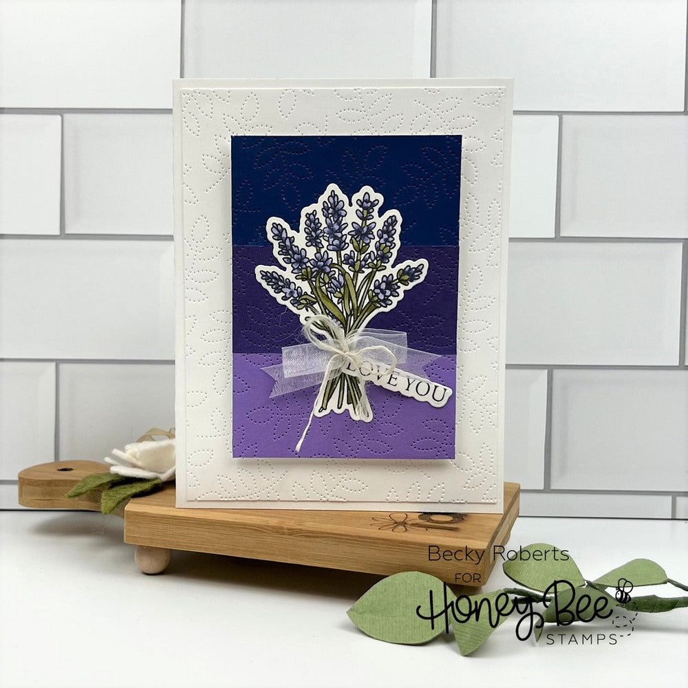 Country Lavender - 6x6 Photopolymer Stamp Set - Honey Bee Stamps