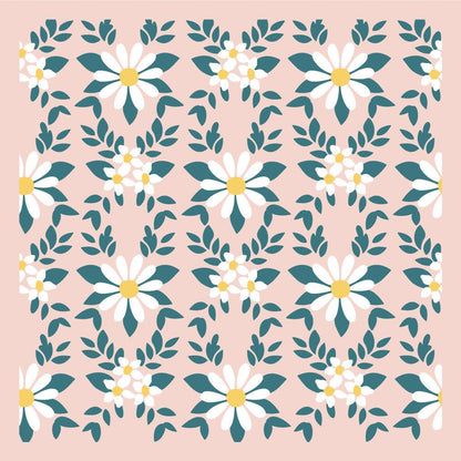 Daisy Lattice - Set Of 3 - 6"x6" Layering Background Stencils - Honey Bee Stamps