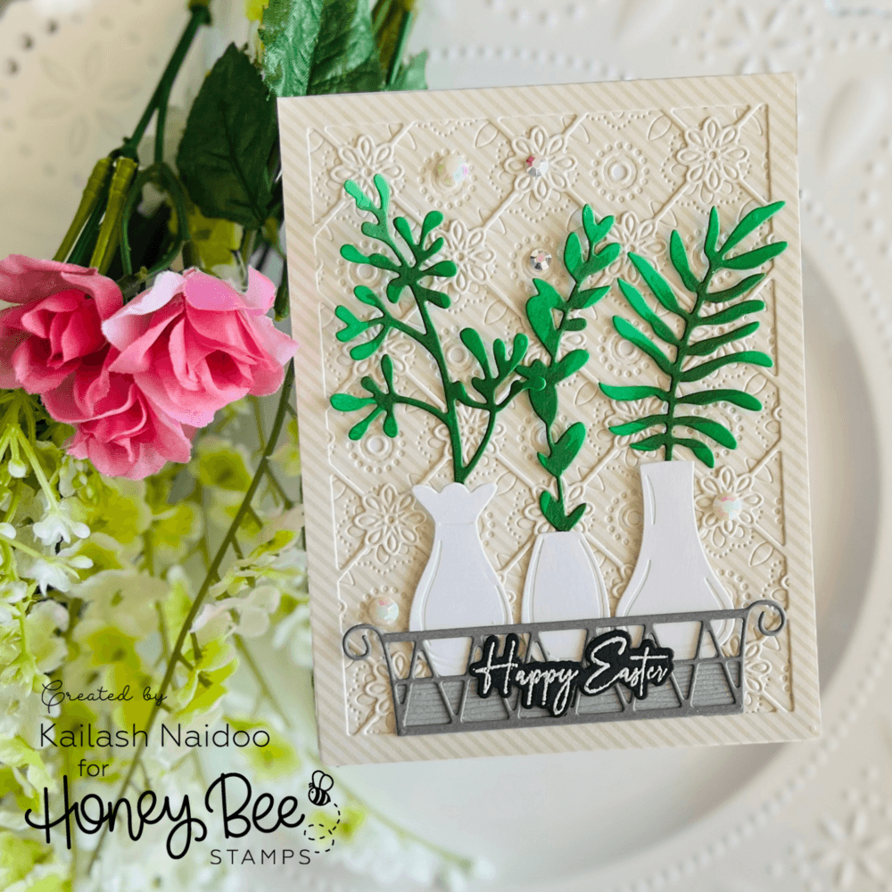Delicate Daisy A2 Cover Plate Base - Honey Cuts - Stand - Alone Dies - Honey Bee Stamps