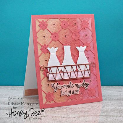 Delicate Daisy A2 Cover Plate Base - Honey Cuts - Stand - Alone Dies - Honey Bee Stamps
