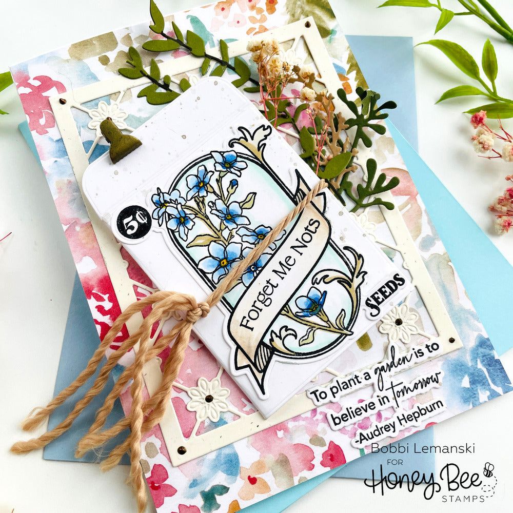 Delicate Daisy A2 Cover Plate Base - Honey Cuts - Stand - Alone Dies - Honey Bee Stamps
