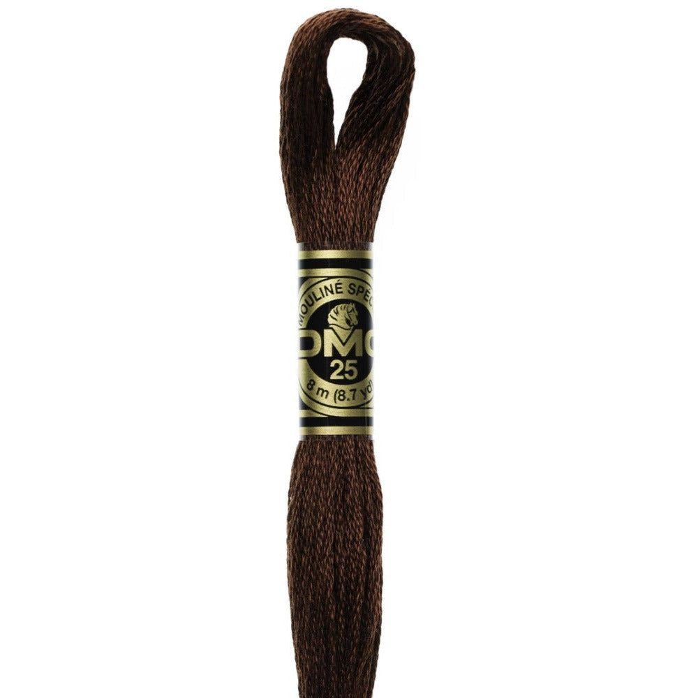 DMC Embroidery Floss, 6 - Strand - Coffee Brown Ultra Dark 938 - Honey Bee Stamps