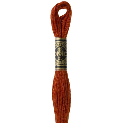 DMC Embroidery Floss, 6 - Strand - Terra Cotta Dark 355 - Honey Bee Stamps