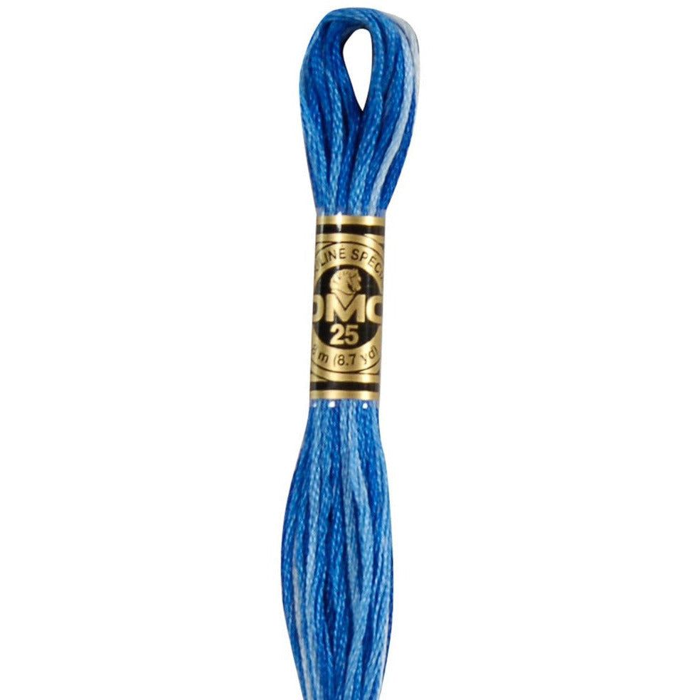 DMC Embroidery Floss, 6 - Strand - Variegated Delft Blue 121 - Honey Bee Stamps