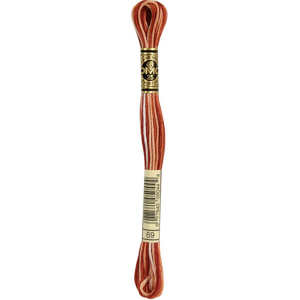 DMC Embroidery Floss, 6 - Strand - Variegated Terra Cotta 69 - Honey Bee Stamps