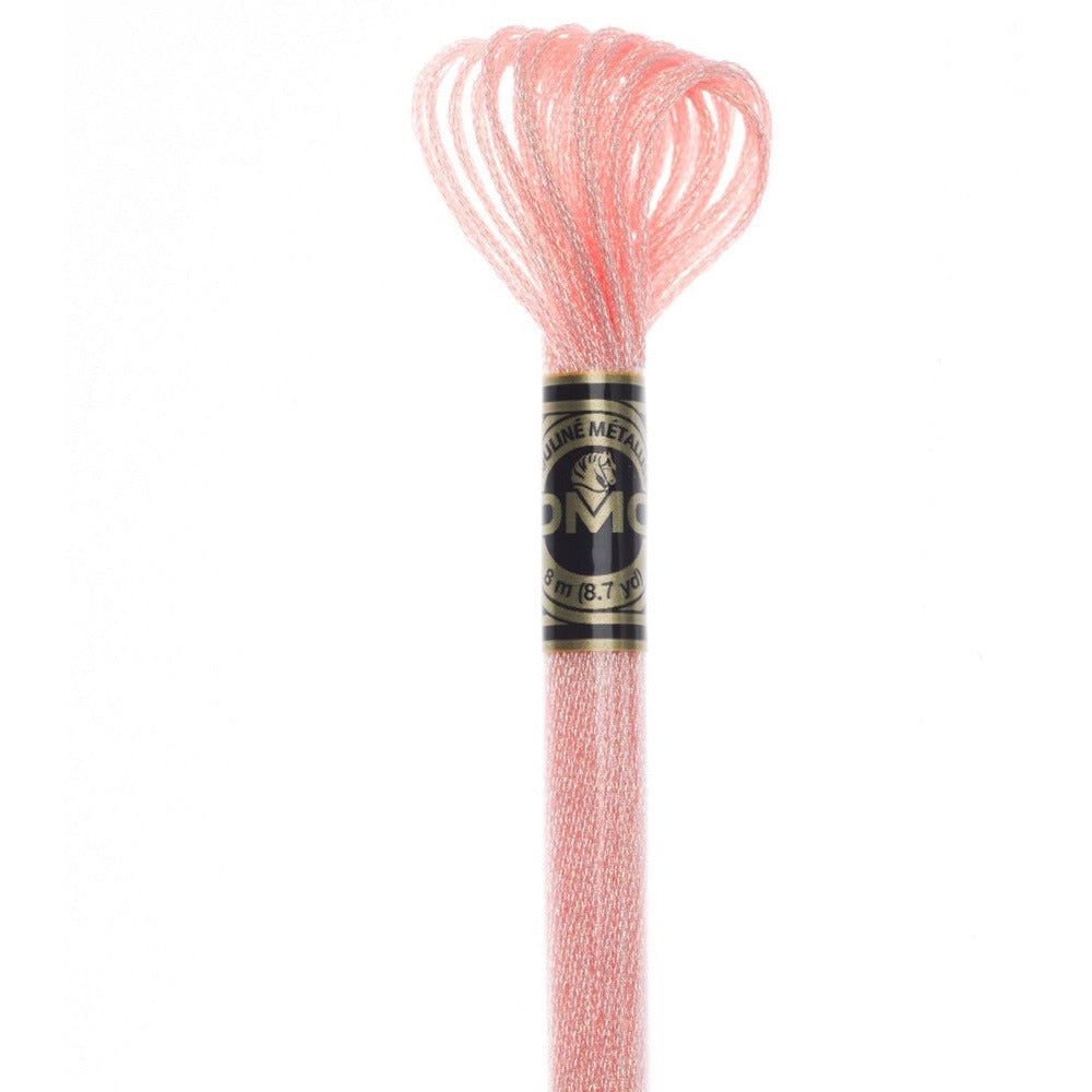 DMC Light Effects Embroidery Floss, 6 - Strand Special Thread - Soft Peach E967 - Honey Bee Stamps