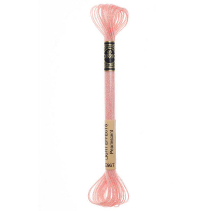 DMC Light Effects Embroidery Floss, 6 - Strand Special Thread - Soft Peach E967 - Honey Bee Stamps