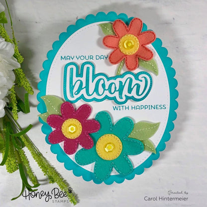 Double Stitched Ovals - Honey Cuts - Stand - Alone Dies - Honey Bee Stamps