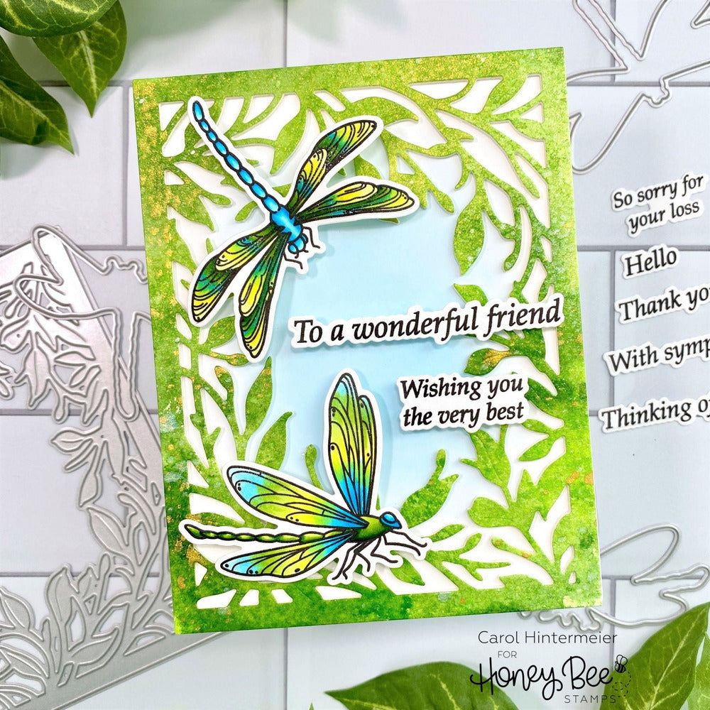 Dragonfly - Honey Cuts - Coordinating Dies - Honey Bee Stamps