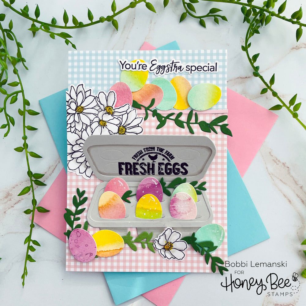 Eggstra Special - 4x6 Photopolymer Stamp Set - Honey Bee Stamps