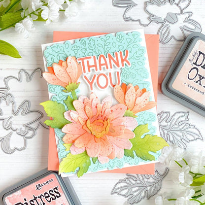 Fall Foliage Frame - 6x8 Photopolymer Stamp Set - Honey Bee Stamps