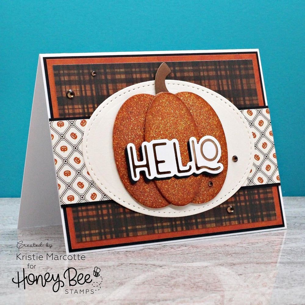 Fall Foliage Frame - 6x8 Photopolymer Stamp Set - Honey Bee Stamps
