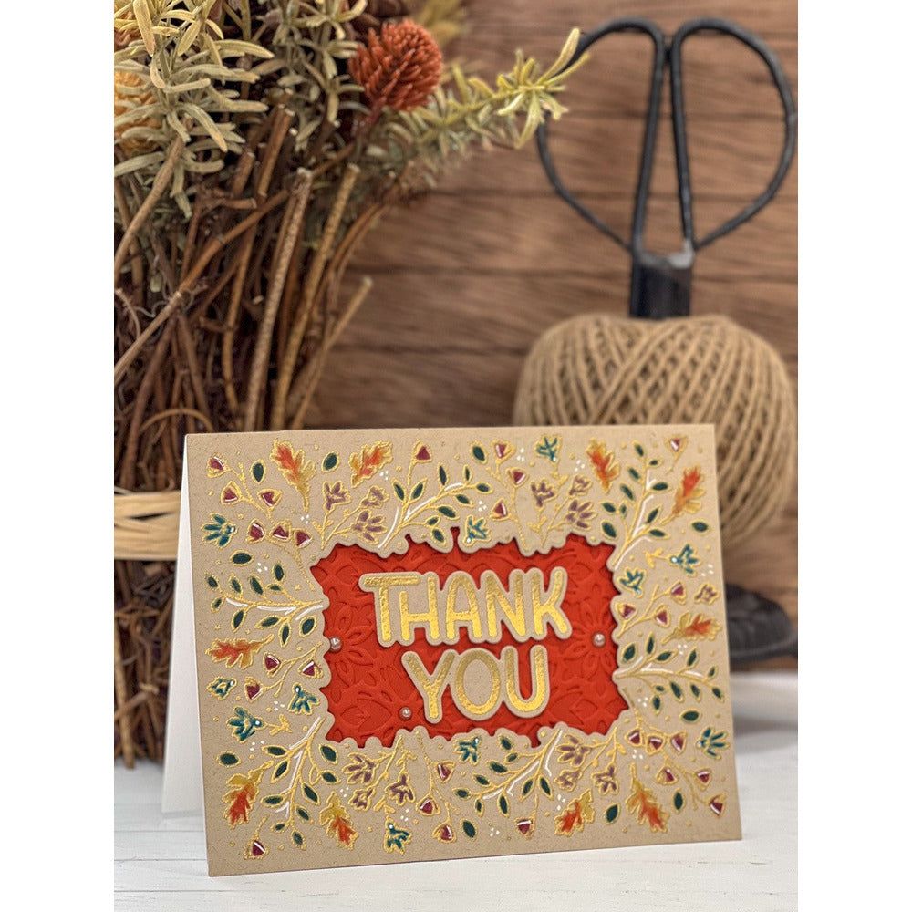 Fall Foliage Frame - Honey Cuts - Coordinating Dies - Honey Bee Stamps