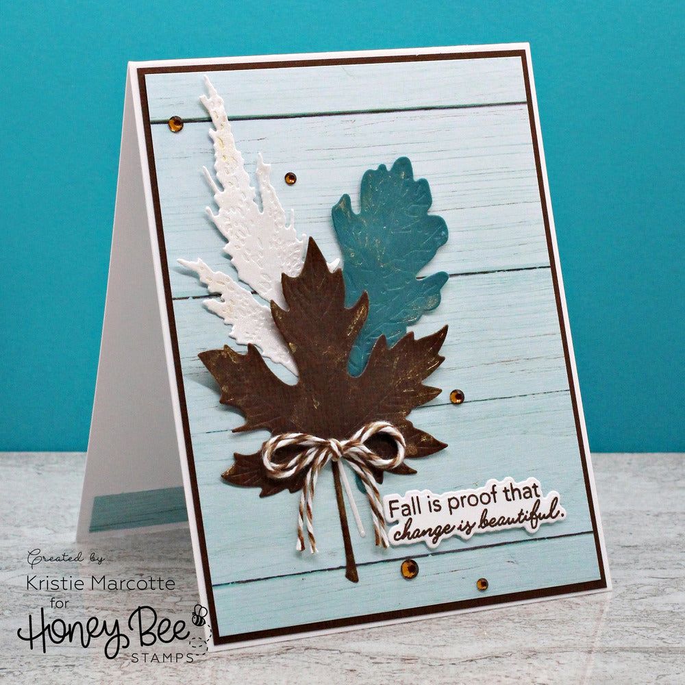 Fall For You - 5x6 Photopolymer Stamp Set - Honey Bee Stamps