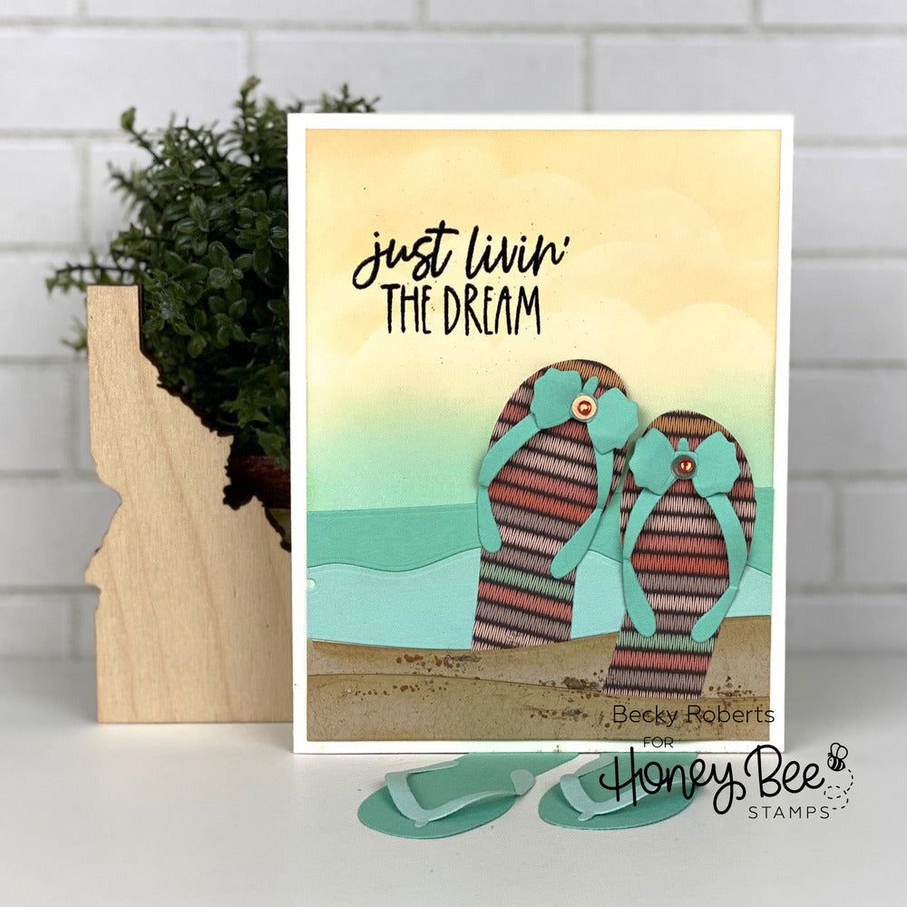 Flip Flop Builder - Honey Cuts - Stand - Alone Dies - Honey Bee Stamps
