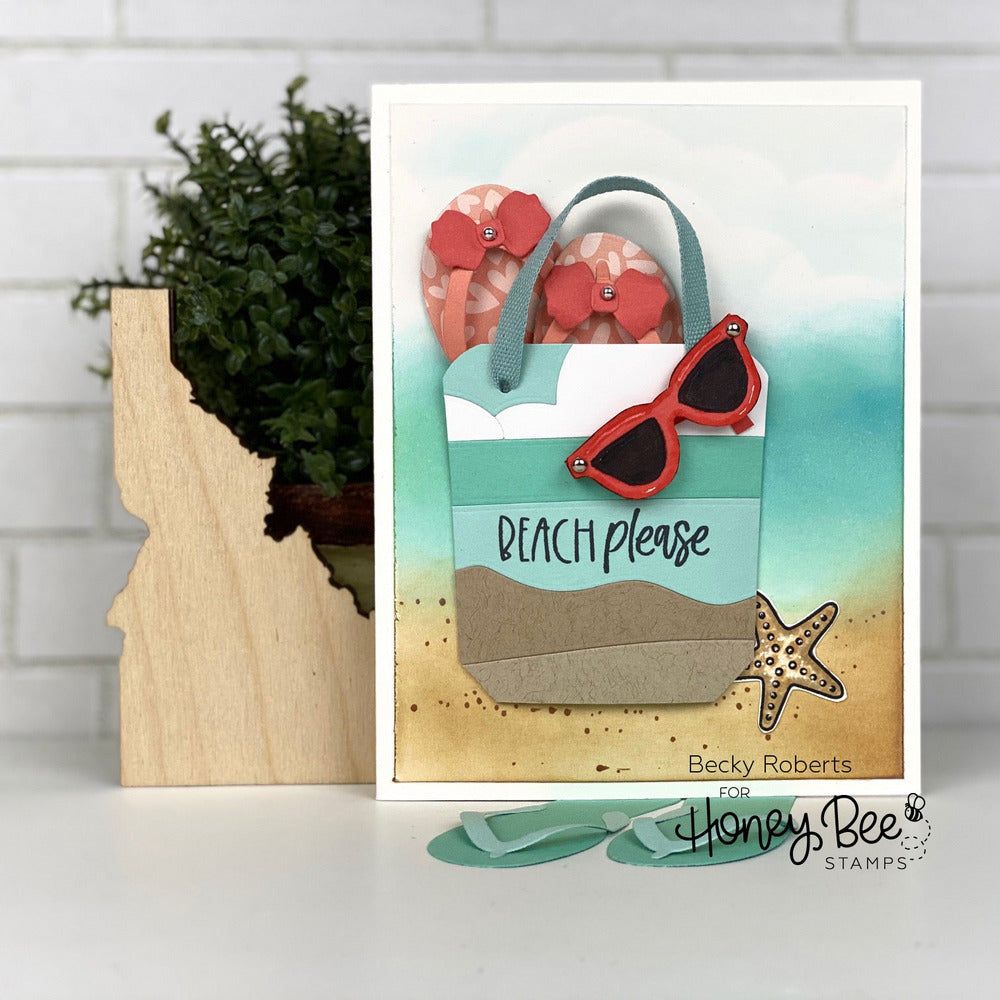 Flip Flop Builder - Honey Cuts - Stand - Alone Dies - Honey Bee Stamps