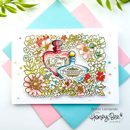 Friendship Frame - 6x6 Photopolymer Stamp Set - Honey Bee Stamps