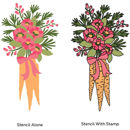 Garden Bouquet - 4x6 Photopolymer Stamp Set - Honey Bee Stamps