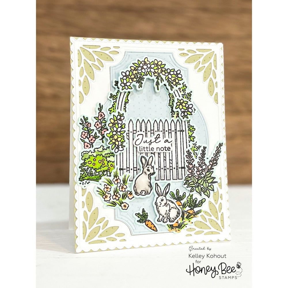 Garden Gate - 6x6 Photopolymer Stamp Set - Honey Bee Stamps