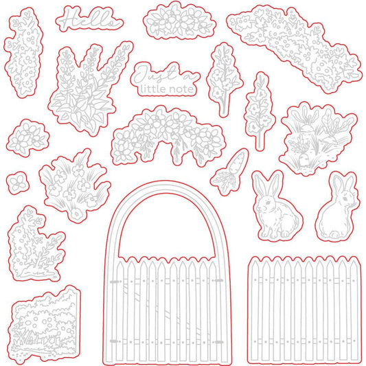 Garden Gate - Honey Cuts - Coordinating Dies - Honey Bee Stamps