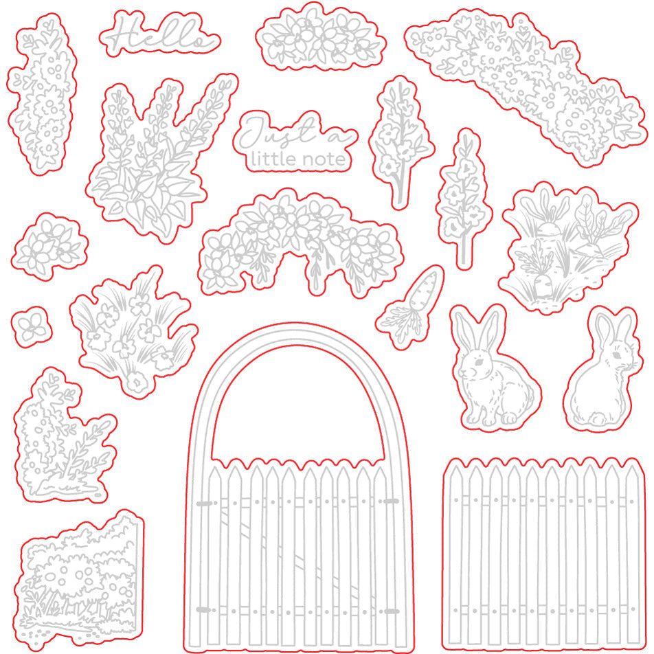 Garden Gate - Honey Cuts - Coordinating Dies - Honey Bee Stamps