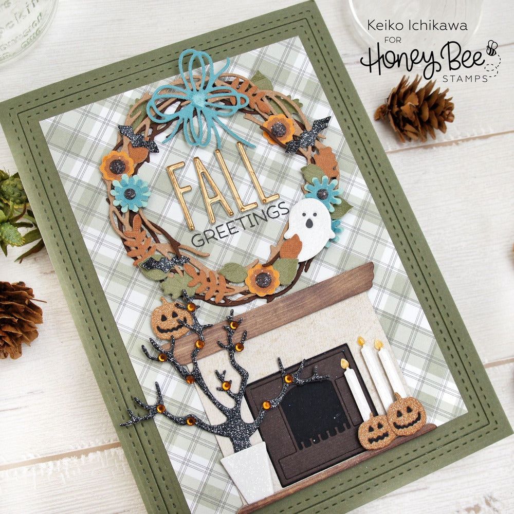 Grapevine Wreath - Honey Cuts - Stand - Alone Dies - Honey Bee Stamps