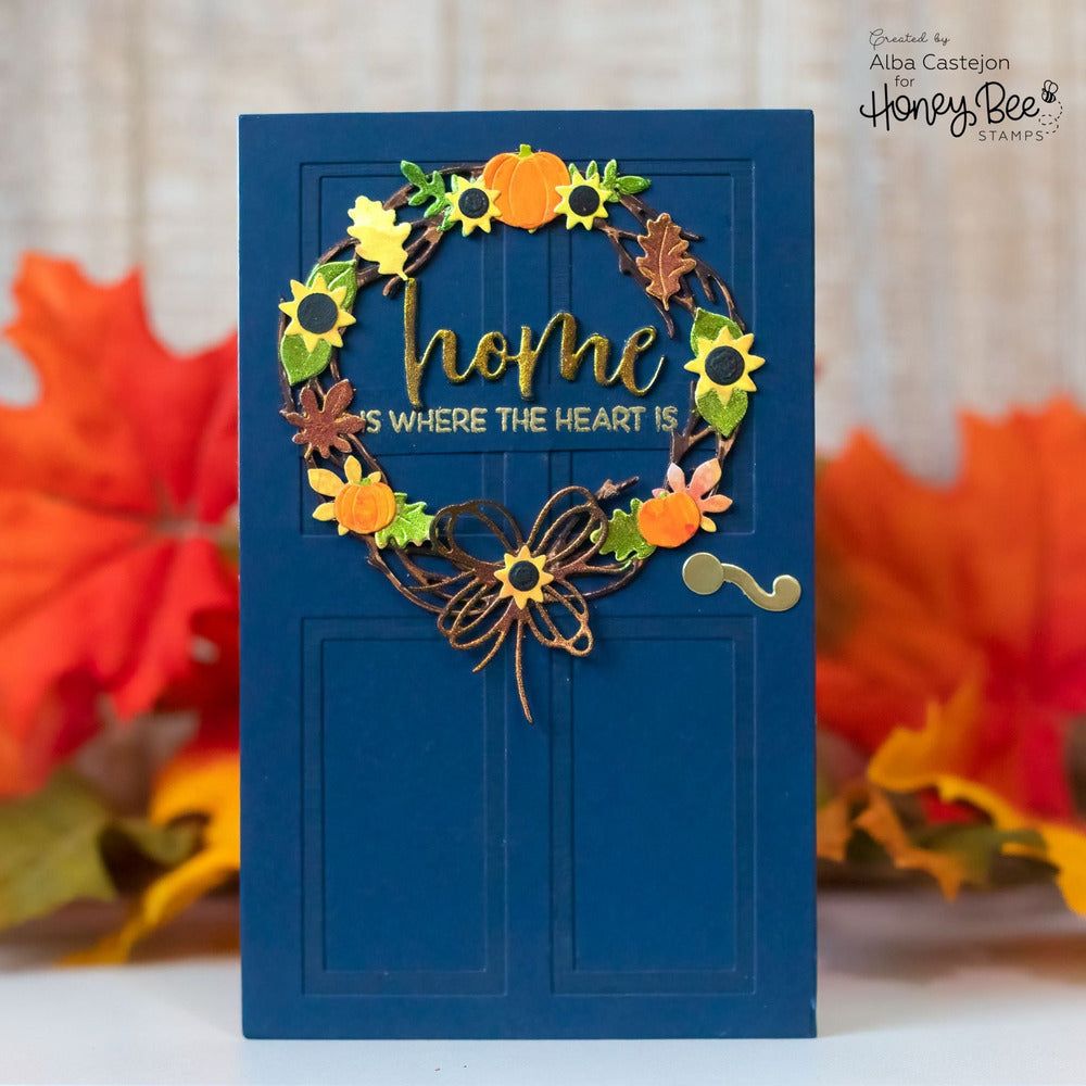 Grapevine Wreath - Honey Cuts - Stand - Alone Dies - Honey Bee Stamps