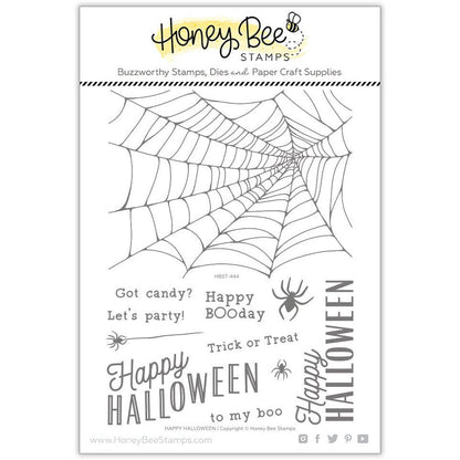 Happy Halloween - 6x8 Photopolymer Stamp Set - Honey Bee Stamps