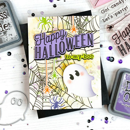 Happy Halloween - 6x8 Photopolymer Stamp Set - Honey Bee Stamps