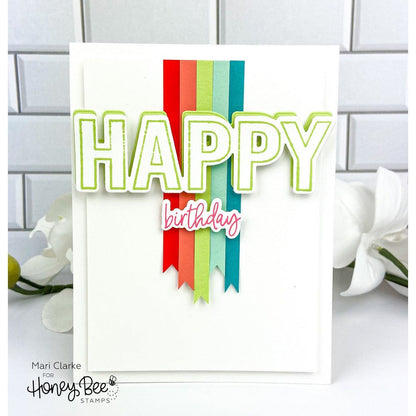 Happy Happy Happy - Honey Cuts - Coordinating Dies - Honey Bee Stamps