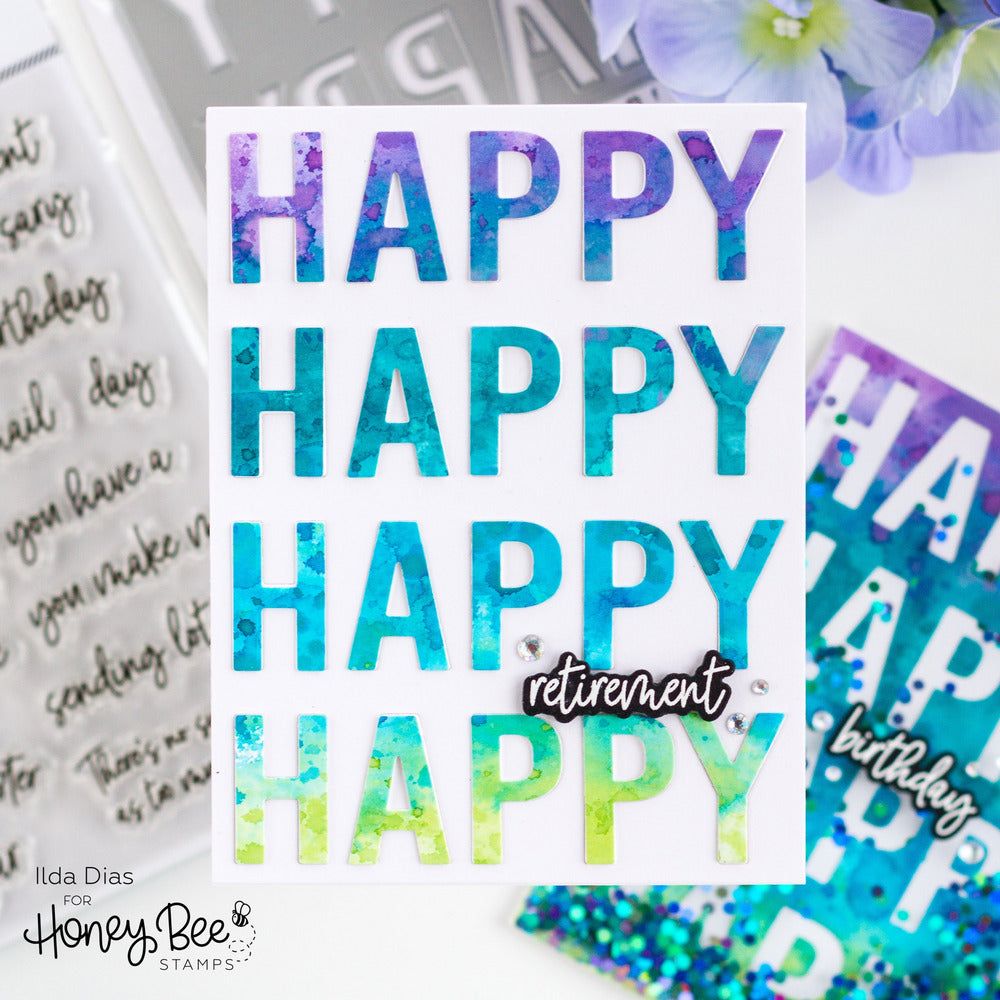 Happy Happy Happy - Honey Cuts - Coordinating Dies - Honey Bee Stamps