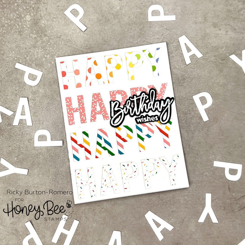 Happy Happy Happy - Honey Cuts - Coordinating Dies - Honey Bee Stamps