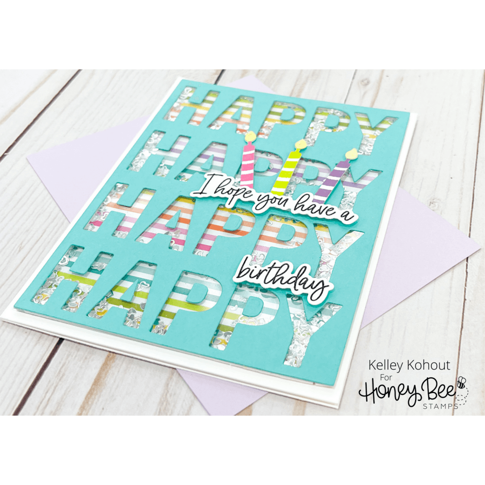 Happy Happy Happy - Honey Cuts - Coordinating Dies - Honey Bee Stamps