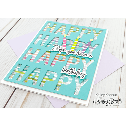 Happy Happy Happy - Honey Cuts - Coordinating Dies - Honey Bee Stamps