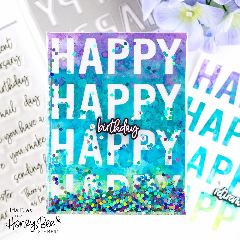 Happy Happy Happy - Honey Cuts - Coordinating Dies - Honey Bee Stamps