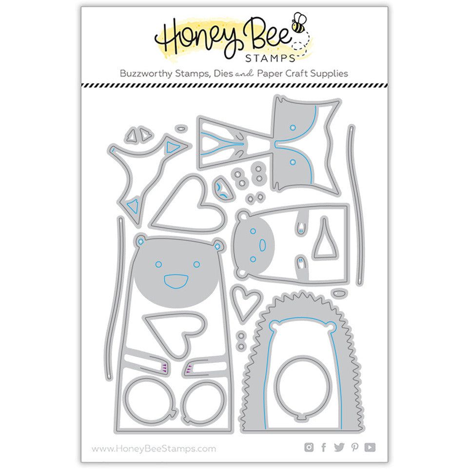 Heart Hugs - Honey Cuts - Stand - Alone Dies - Honey Bee Stamps
