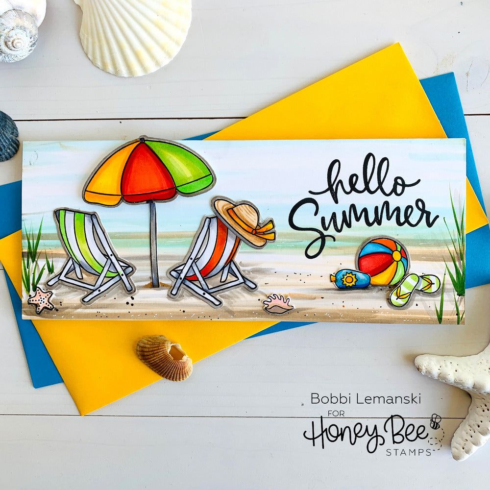 Hello Summer - Honey Cuts - Coordinating Dies - Honey Bee Stamps
