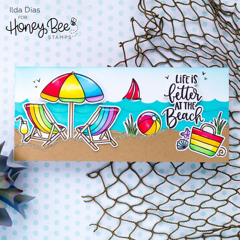 Hello Summer - Honey Cuts - Coordinating Dies - Honey Bee Stamps