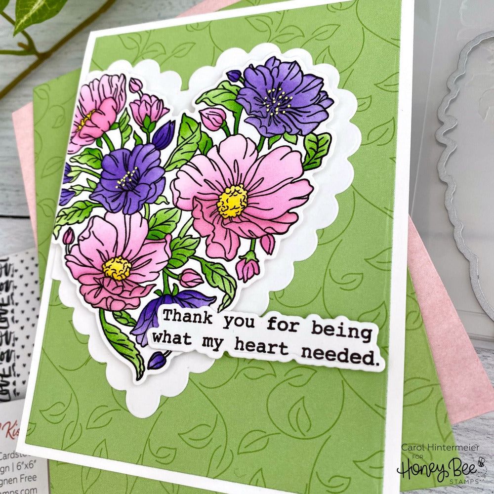 Hello Sweetheart - 6x6 Photopolymer Stamp Set - Honey Bee Stamps