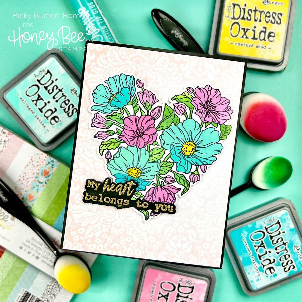 Hello Sweetheart - 6x6 Photopolymer Stamp Set - Honey Bee Stamps