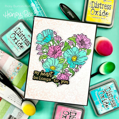Hello Sweetheart - 6x6 Photopolymer Stamp Set - Honey Bee Stamps