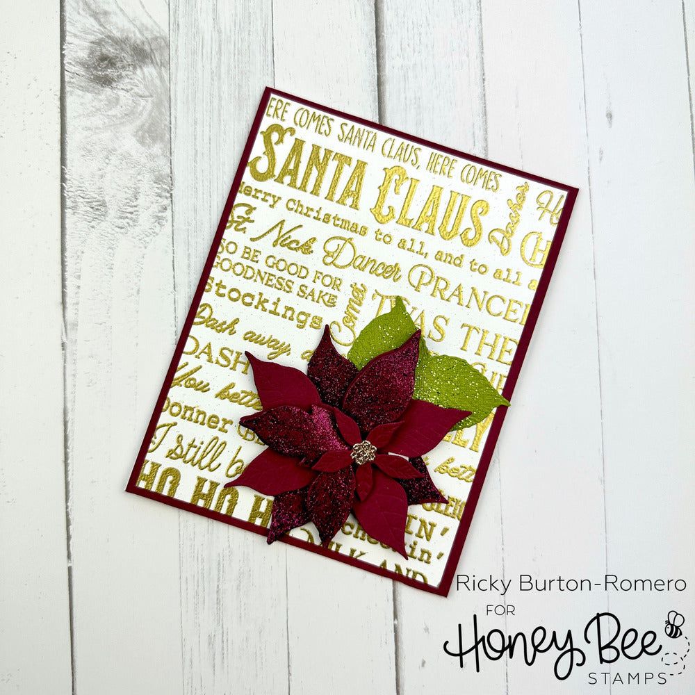 Holly Jolly Background - 6x6 Photopolymer Stamp Set - Honey Bee Stamps