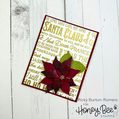 Holly Jolly Background - 6x6 Photopolymer Stamp Set - Honey Bee Stamps