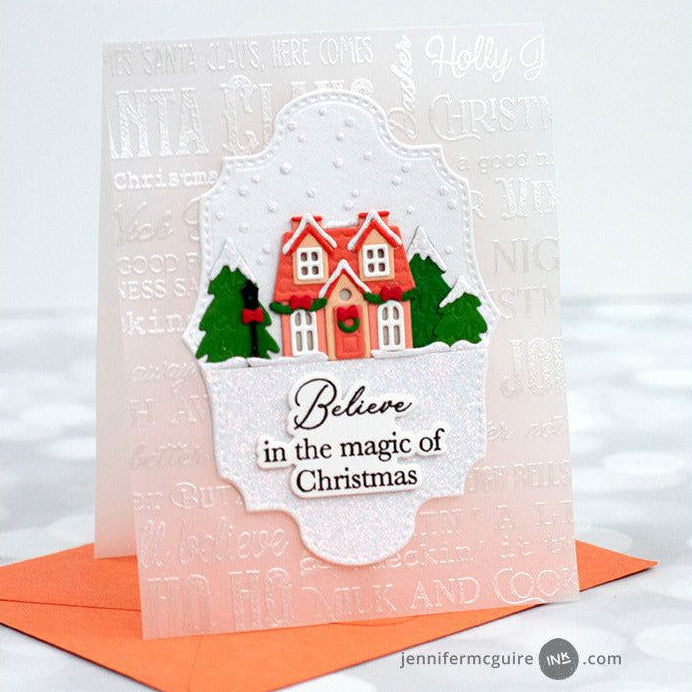 Holly Jolly Background - 6x6 Photopolymer Stamp Set - Honey Bee Stamps