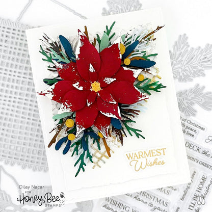 Home For The Holidays - 4x5 Photopolymer Stamp Set - Honey Bee Stamps