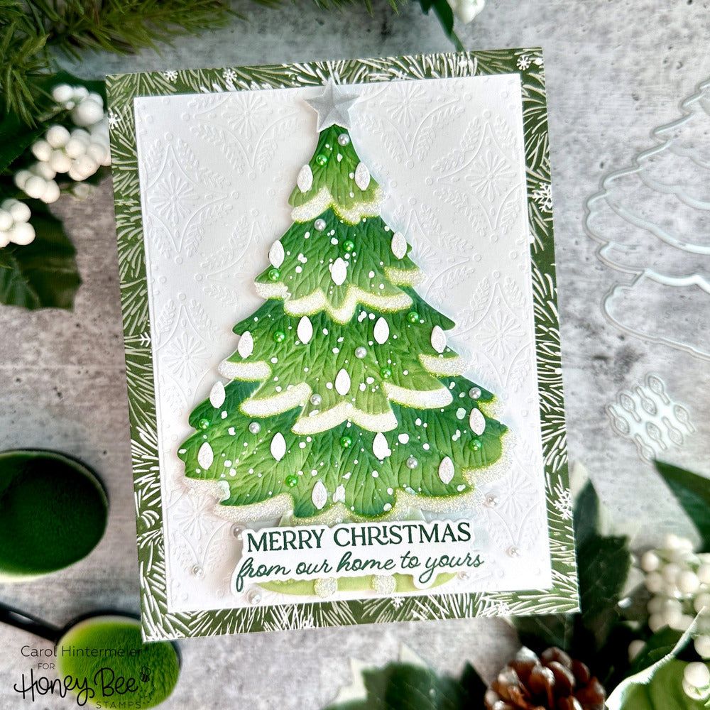 Home For The Holidays - 4x5 Photopolymer Stamp Set - Honey Bee Stamps